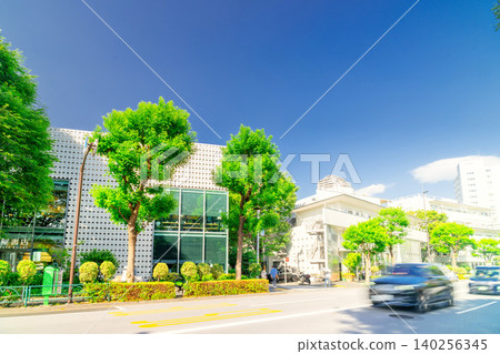 東京代官山舊山手街的市區景觀 東京代官山舊山手街的市區景觀 140256345