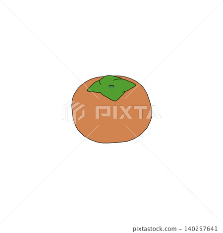 An illustration of ripe orange persimmons on a white background. An illustration of ripe orange persimmons on a white background. 140257641