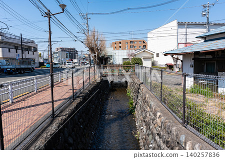 Inari Daimyojin Stone Bridge Memorial Tower Irrigation Canal, Yanoguchi, Inagi City, Tokyo Inari Daimyojin Stone Bridge Memorial Tower Irrigation Canal, Yanoguchi, Inagi City, Tokyo 140257836