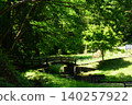 A stream surrounded by the greenery of early summer 140257922