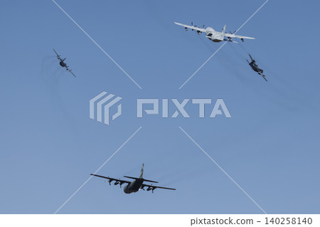 C-130 transport aircraft Hercules 140258140