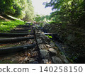 Akaiwaji Temple, Toyohashi City: Road and waterway leading to the erosion control dam. 140258150