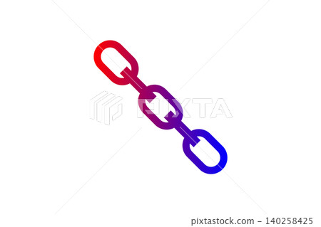 Gradient Link Chain Icon Modern Chain Link Symbol Representing Connection, Network, And Security Gradient Link Chain Icon Modern Chain Link Symbol Representing Connection, Network, And Security 140258425
