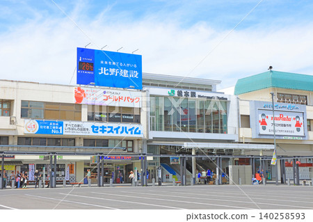 Scenery of Matsumoto Station, Matsumoto City, Nagano Prefecture Scenery of Matsumoto Station, Matsumoto City, Nagano Prefecture 140258593