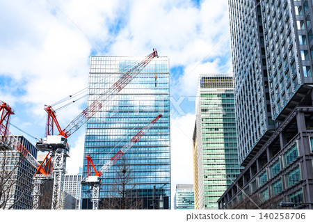 Construction site of condominium / building Construction site of condominium / building 140258706