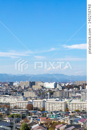 [Tokyo] Scenery of a suburban residential area 140258748
