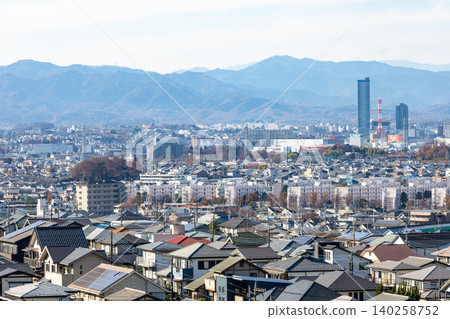 [Tokyo] Scenery of a suburban residential area 140258752