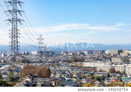 [Tokyo] Scenery of a suburban residential area 140258754