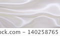 Smooth elegant white silk or satin luxury cloth texture as wedding background. Luxurious background design 140258765