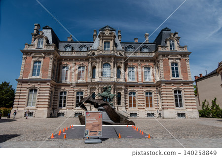 Chateau Perrier Palace and Champagne Museum Front Facade in Epernay France Chateau Perrier Palace and Champagne Museum Front Facade in Epernay France 140258849
