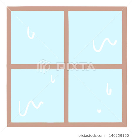 Square lattice window frame, condensation Square lattice window frame, condensation 140259160