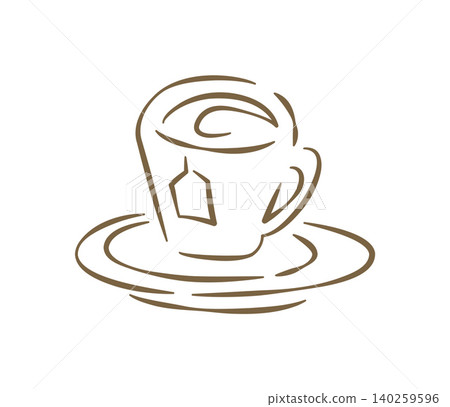 A Cozy Cup Of Hot Tea With A Tea Bag On A Saucer Vector Illustration A Cozy Cup Of Hot Tea With A Tea Bag On A Saucer Vector Illustration 140259596