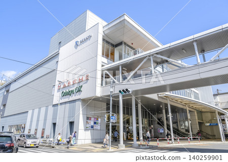 Urban landscape of Zama City, Kanagawa Prefecture: Aibudai-mae Station South Exit building 140259901