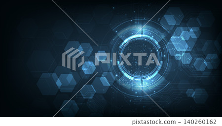 Vector hexagon technology background. Vector hexagon technology background. 140260162