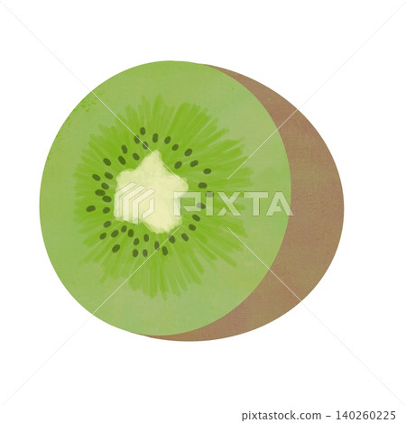 Cute hand-drawn kiwi illustration material Cute hand-drawn kiwi illustration material 140260225