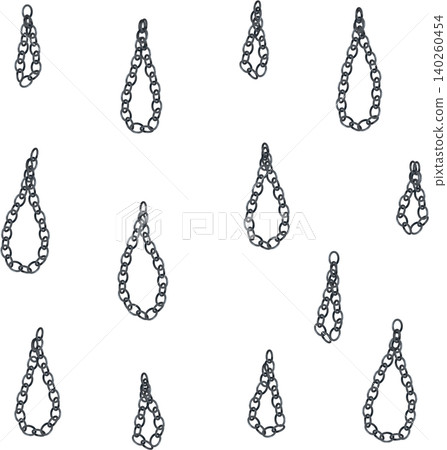 Silver chain drop background pattern Silver chain drop background pattern 140260454