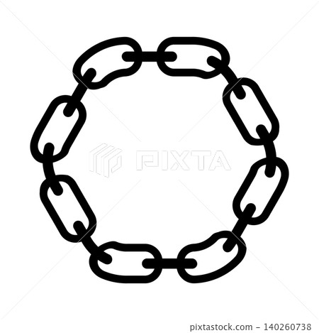 black chain link vector in black black chain link vector in black 140260738