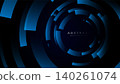 Abstract geometric rectangle lines, virtual circuit board design feels futuristic and high-tech 140261074