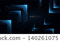 Abstract low polygon arrows in hi-tech technology target concept background 140261075