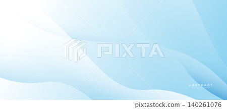Abstract white and blue background with grey curve decoration, minimalist geometric design Abstract white and blue background with grey curve decoration, minimalist geometric design 140261076