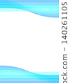 Simple blue watercolor frame 140261105