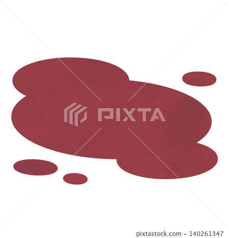 Illustration of a pool of blood and blood droplets Illustration of a pool of blood and blood droplets 140261347