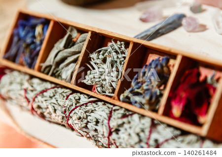 set of dried herbs delphinium, sage, wormwood, lavender, rose. Wormwood wand set of dried herbs delphinium, sage, wormwood, lavender, rose. Wormwood wand 140261484