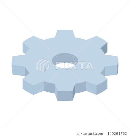 Isometric icon illustration: Gear 140261762