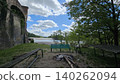 Benches around campfire by the river with clear sky Benches around campfire by the river with clear sky 140262094