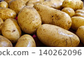 set of potatoes in a close up view set of potatoes in a close up view 140262096