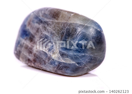 Macro mineral stone sapphire on white background Macro mineral stone sapphire on white background 140262123