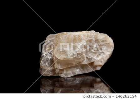 Macro mineral stone Moonstone a black background Macro mineral stone Moonstone a black background 140262154