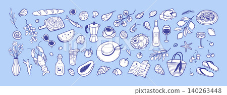 Mediterranean lifestyle elements Mediterranean lifestyle elements 140263448