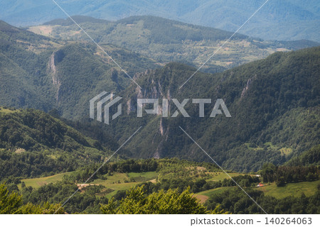 Scenic Mountain Canyon Landscape In Serbia Scenic Mountain Canyon Landscape In Serbia 140264063