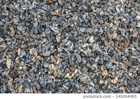 Crushed gravel aggregate texture background construction landscaping material surface Crushed gravel aggregate texture background construction landscaping material surface 140264065