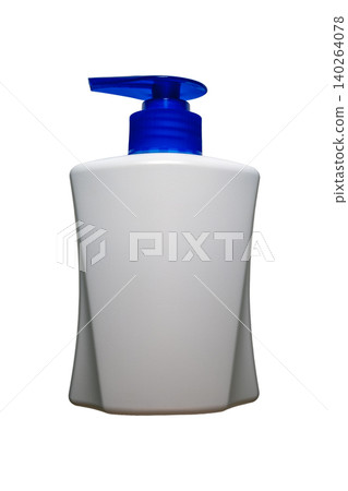 White plastic pump dispenser bottle for liquid soap lotion shampoo hygiene White plastic pump dispenser bottle for liquid soap lotion shampoo hygiene 140264078