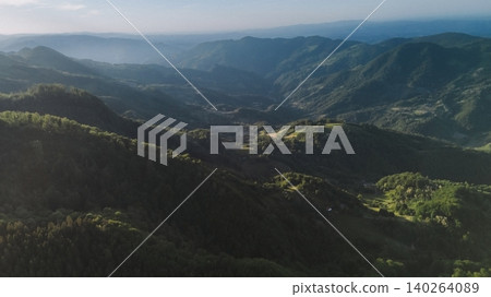 Aerial Panorama Of Ljubovija Mountain Valleys Aerial Panorama Of Ljubovija Mountain Valleys 140264089