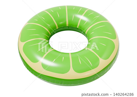 Sweetie Inflatable Swim Ring, Summer Pool Float Isolated on White Background 140264286
