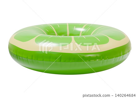 Sweetie Inflatable Swim Ring. Summer Pool Float Isolated on White Background. 3d rendering Sweetie Inflatable Swim Ring. Summer Pool Float Isolated on White Background. 3d rendering 140264684