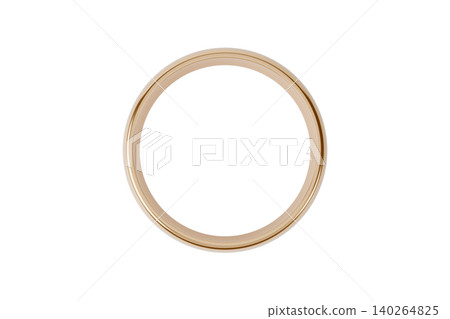 Classic gold wedding band isolated on white Classic gold wedding band isolated on white 140264825