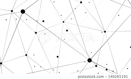 Technology abstract background. Dots connected by lines. Minimalist mesh backdrop. Abstract polygonal shape. Technology abstract background. Dots connected by lines. Minimalist mesh backdrop. Abstract polygonal shape. 140265191