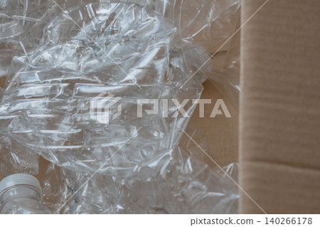 environmental responsibility: used plastic bottles awaiting recycling to reduce pollution environmental responsibility: used plastic bottles awaiting recycling to reduce pollution 140266178