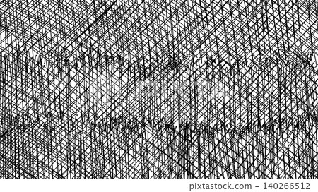 Grunge black and white background. Fully digital hand drawn with a brushstrokes hatching or lineart Grunge black and white background. Fully digital hand drawn with a brushstrokes hatching or lineart 140266512
