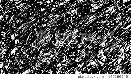 Grunge black and white background. Fully digital hand drawn with a brushstrokes hatching or line art Grunge black and white background. Fully digital hand drawn with a brushstrokes hatching or line art 140266546