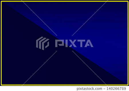 Dark and blue divided diagonally in yellow frame Dark and blue divided diagonally in yellow frame 140266789