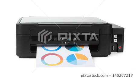 Multi purpose home printer isolated on white background Multi purpose home printer isolated on white background 140267217
