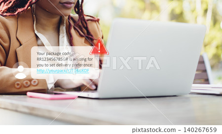 Scam message warns about package code and delivery preference settings Scam message warns about package code and delivery preference settings 140267659