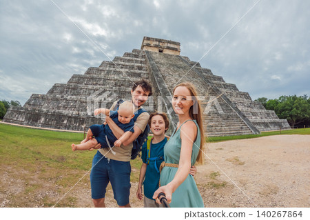 Chichen Itza pyramid in Mexico with ancient Mayan ruins, cultural heritage, archaeology, Yucatan travel and historic landmark concept Chichen Itza pyramid in Mexico with ancient Mayan ruins, cultural heritage, archaeology, Yucatan travel and historic landmark concept 140267864