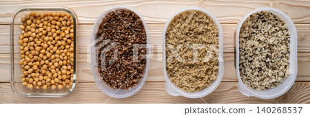 grains set chickpeas buckwheat quinoa rice grains set chickpeas buckwheat quinoa rice 140268537