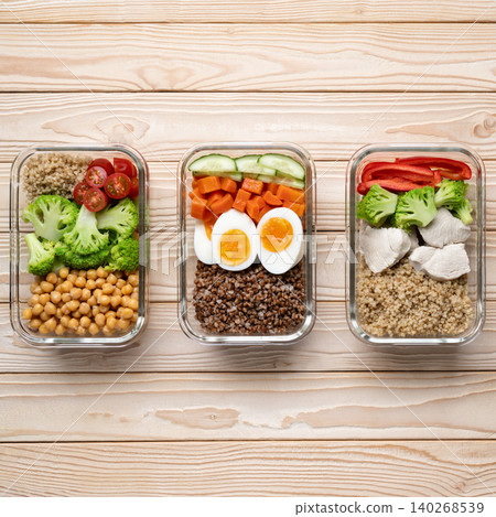 Minimal healthy meal prep boxes Minimal healthy meal prep boxes 140268539